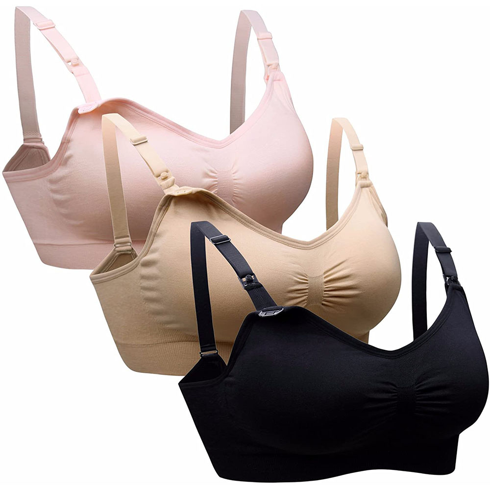 Sleep Bra Bralette - Damski biustonosz do karmienia matczyny bezszwowy