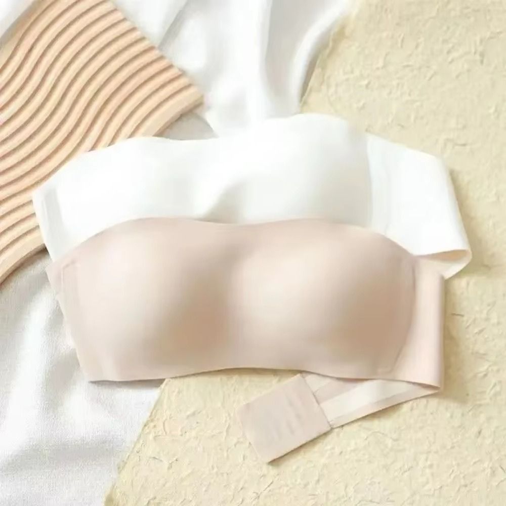 Minimizer Bra Women - Jednokolorowy biustonosz bez ramiączek owinięty niewidoczny