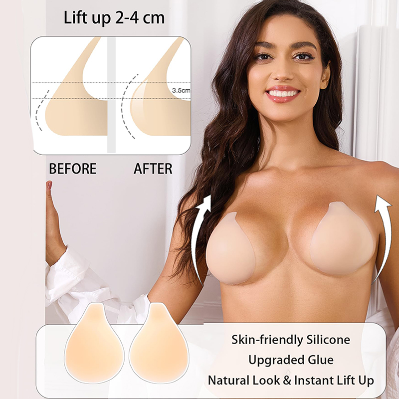 1/2 Pary Damskich Biustonoszy  – Backless Bra Sticky recenzja i cena