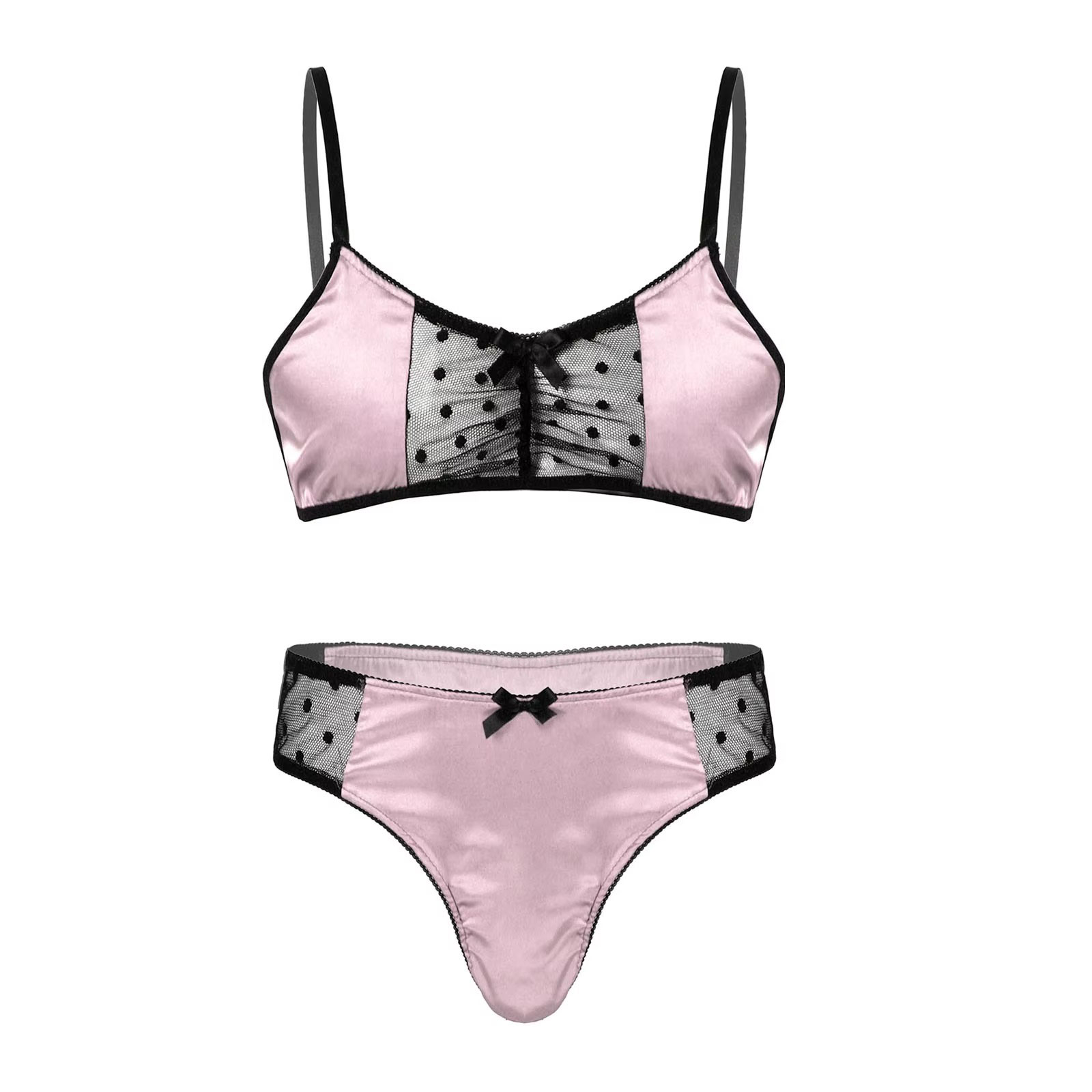 Mężczyźni satynowa bielizna ga – Sheer Mesh Bra recenzja i cena